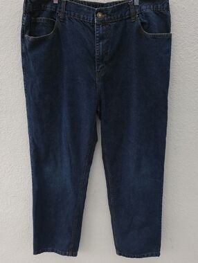 Duke Haband Relaxed Cotton Denim Blie Jeans. Straight Leg 44/ L